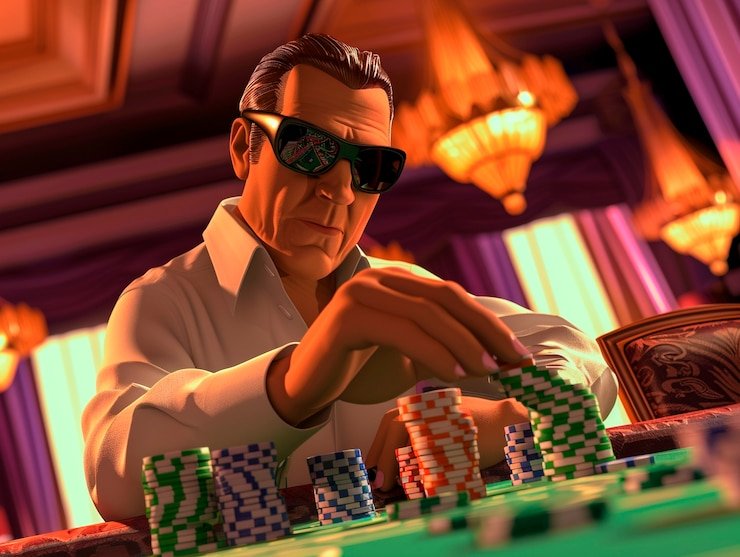 kuy4d login AduQ table with live dealer and four players around the card table